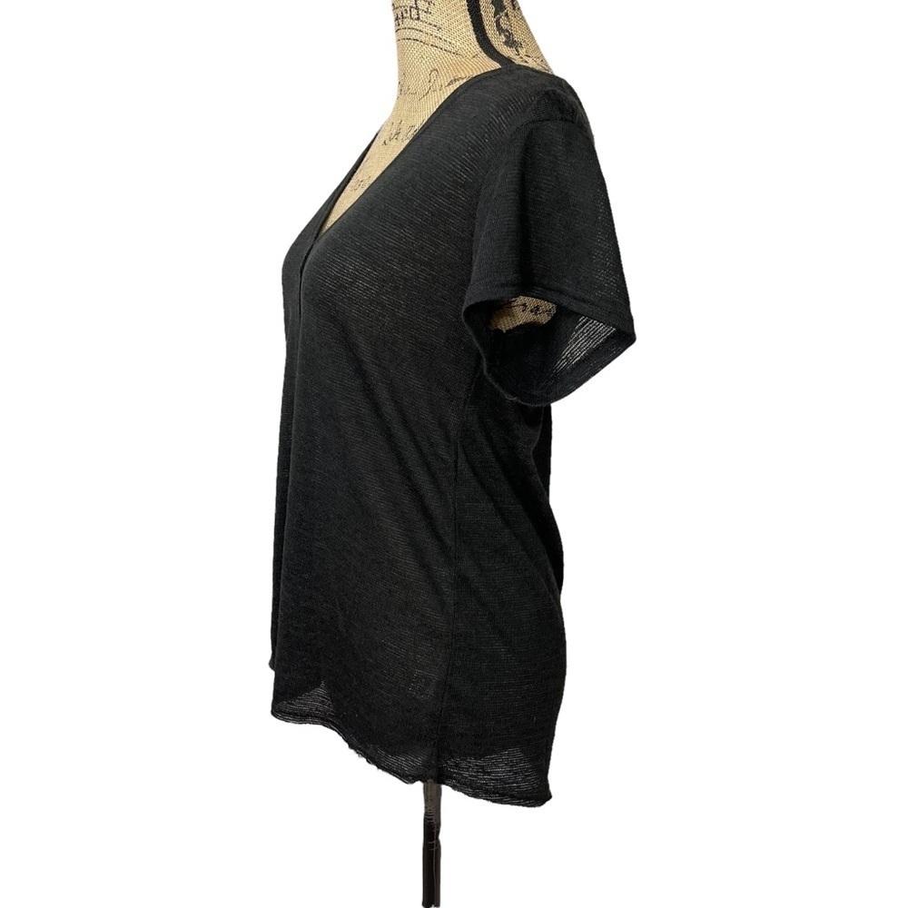 Very J Boutique Criss Cross Back Raw Hem Boho Top - Picture 8 of 12
